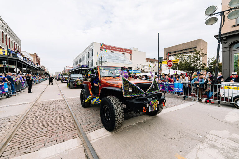 Jeeps in Mardi Gras Jeep Parade Mardi Gras! Galveston